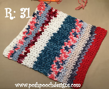 Crochet  Scrap Happy Flip Through Towel