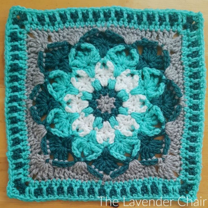 Create Your Own Crochet Kaleidoscope Lily Mandala Square with This Detailed Guide