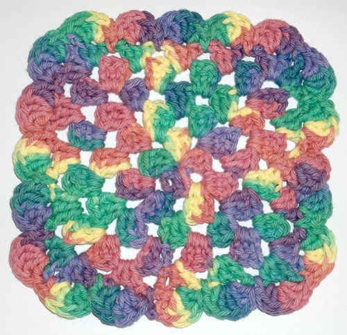 Crochet Ruffle Granny Dishcloth - A Stylish and Practical Kitchen Essential