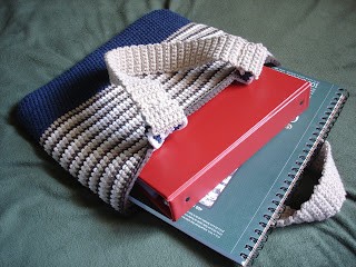 Crochet College Tote Bag