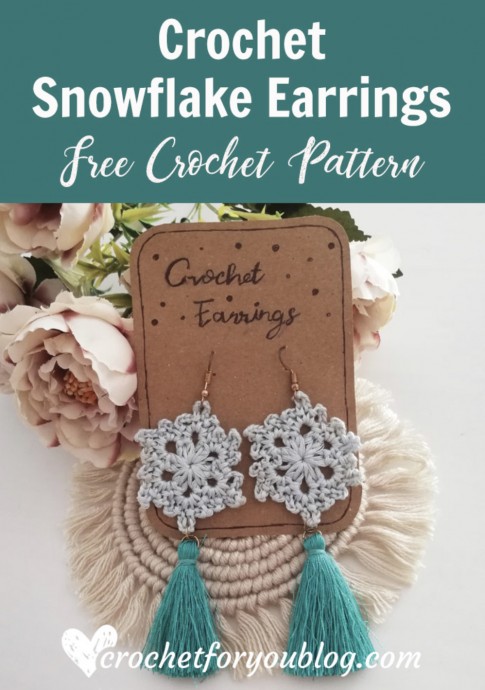 Beautiful Snowflake Earrings