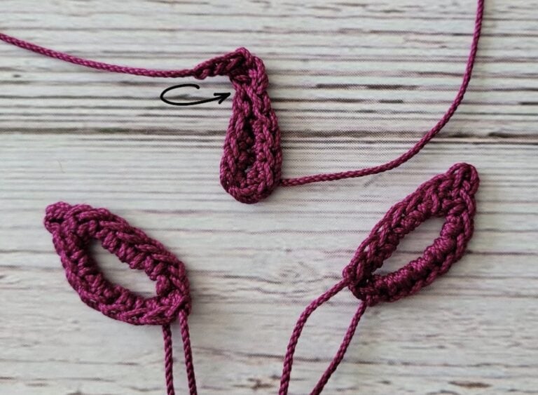 Crochet Butterfly Pendant Necklace