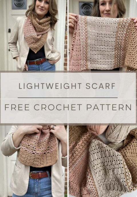 Lightweight Crochet Scarf