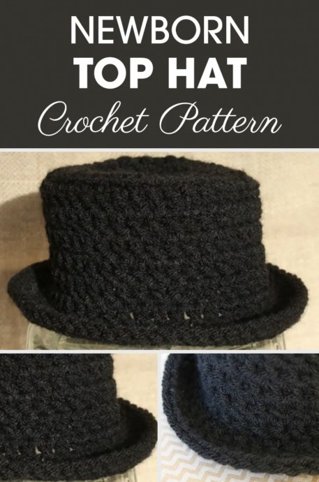 Easy and Fun Newborn Top Hat Crochet Pattern for Winter Warmth Easy and Fun Newborn Top Hat Crochet Pattern for Winter Warmth