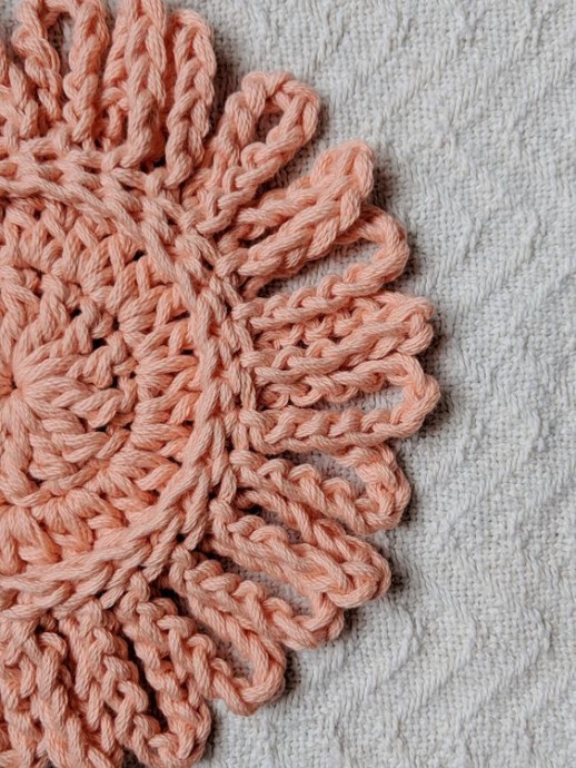 Crochet Daisy Coaster