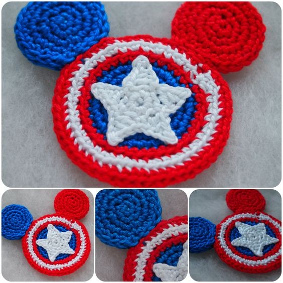 Crochet Captain America Mouse