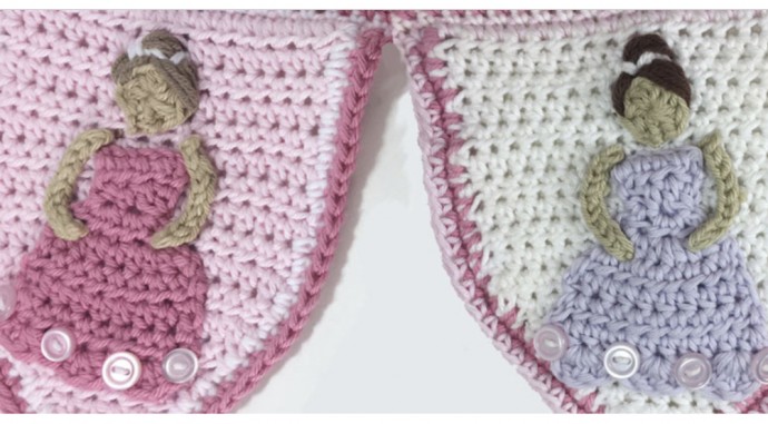 Beautiful Crochet Princess Applique
