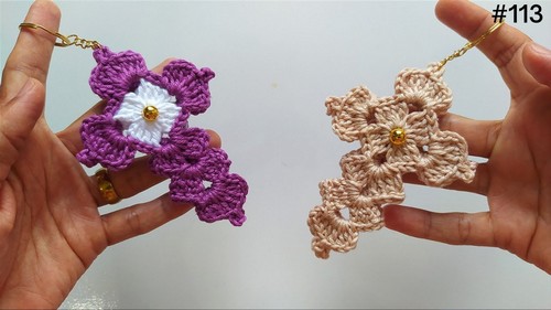 Create a Charming Crochet Pearly Crucifix Keychain - A Step-by-Step Guideline