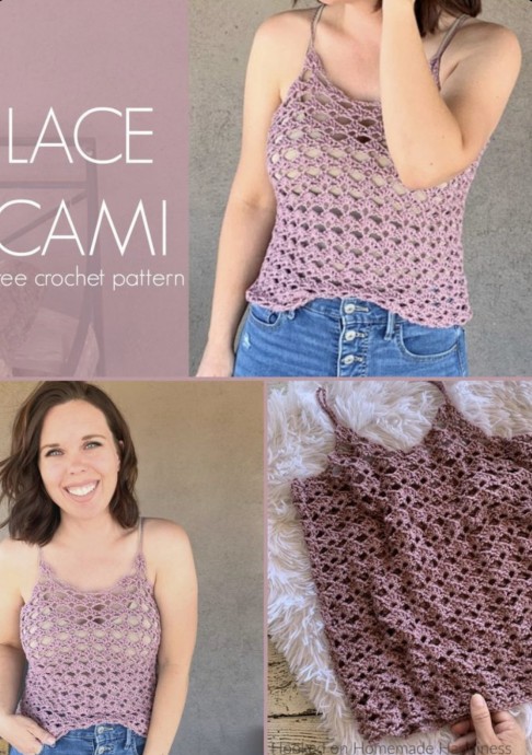 Delightful Lace Cami Crochet Pattern: A Perfect Layer for Warm Weather