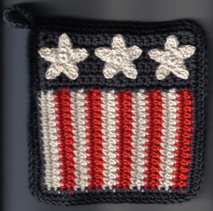 Create a Beautiful Crochet American Potholder: Step-by-Step Guide and Instructions Create a Beautiful Crochet American Potholder: Step-by-Step Guide and Instructions