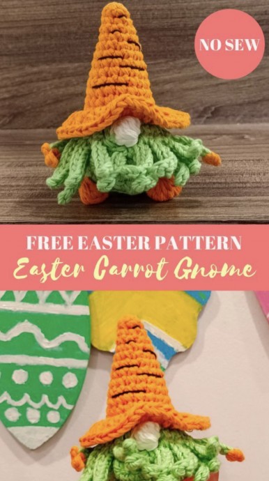 Crochet Carrot Gnome Amigurumi Free Pattern