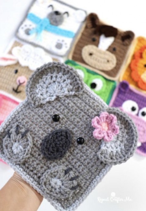 Create Your Own Adorable Koala Crochet Square with This Easy Pattern Guide Create Your Own Adorable Koala Crochet Square with This Easy Pattern Guide