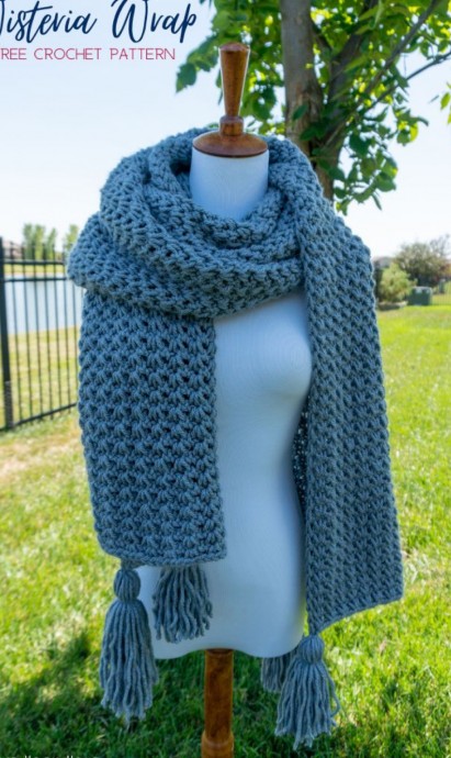 Discover the Enchanting Wisteria Wrap Crochet Pattern - A Timeless Accessory for All Skill Levels
