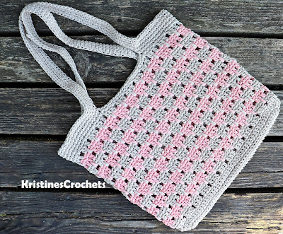 Create Your Own Stylish Crochet Two Color Tote Market Bag &ndash; Perfect for Eco-Friendly Shopping!