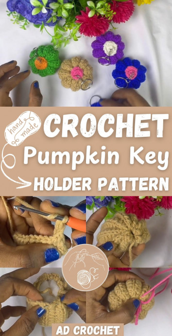 How to Create Adorable Crochet Pumpkin Key Holders for Your Home