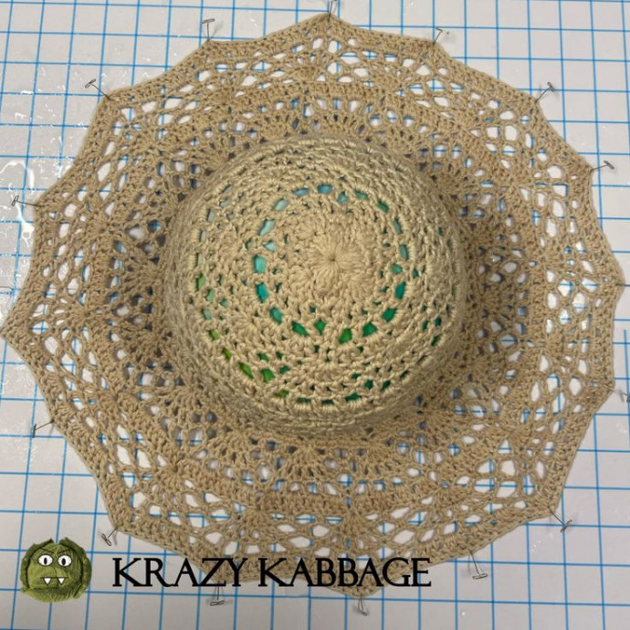 Crochet English Garden Sun Hat