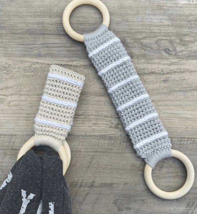 Transform Your Bathroom with a Colorful Crochet Striped Towel Holder for Style and Functionality Transform Your Bathroom with a Colorful Crochet Striped Towel Holder for Style and Functionality