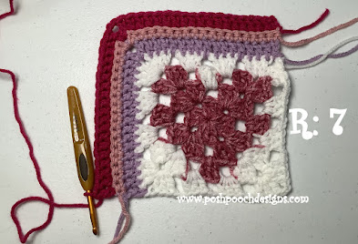 Create Your Own Crochet Mitered Heart Granny Square - Easy Pattern Guide