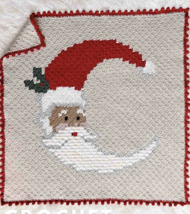 Crochet C2C Santa Blanket (Free Pattern)