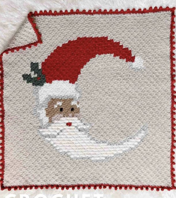 Create the Perfect Crochet C2C Santa Blanket to Celebrate the Holiday Season Create the Perfect Crochet C2C Santa Blanket to Celebrate the Holiday Season