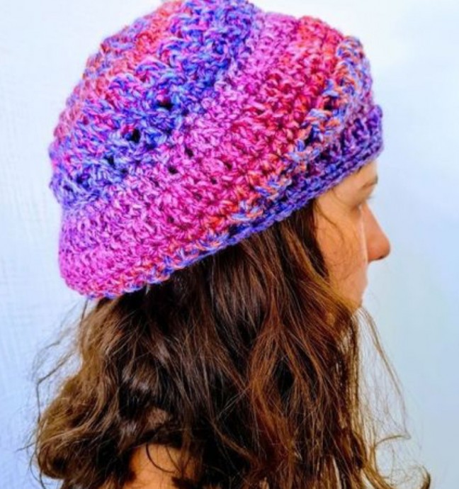 Crochet Slouchy Hat (Free Pattern)