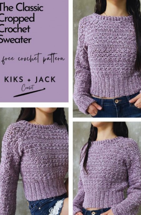 Elevate Your Style with the Timeless Crochet Classic Cropped Sweater - A Perfect Fashion Statement Elevate Your Style with the Timeless Crochet Classic Cropped Sweater - A Perfect Fashion Statement