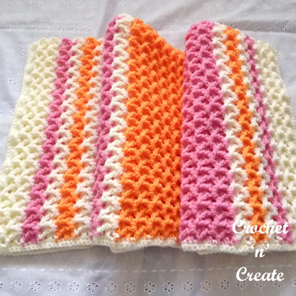 Create a Beautiful Crochet Raised V-Stitch Baby Blanket: Step-by-Step Guide and Materials