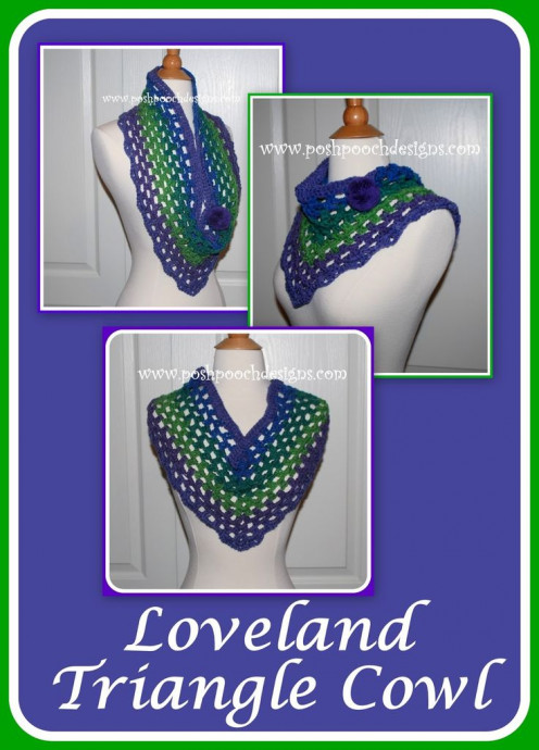Create Your Cozy Crochet Loveland Triangle Cowl: Pattern and Instructions