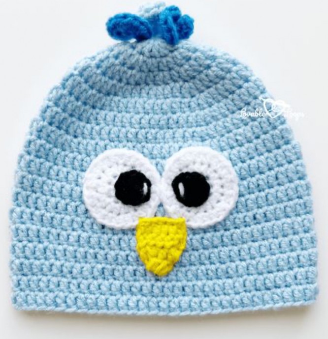 Crochet Bird Hat Pattern