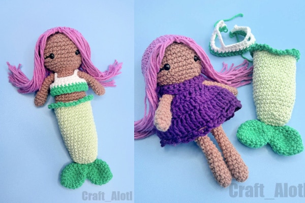 Create Your Own Adorable Crochet Amigurumi Mermaid Doll – A Fun and Magical DIY Project