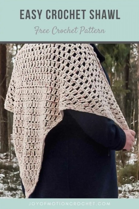 Adorable Easy-To-Do Crochet Shawl