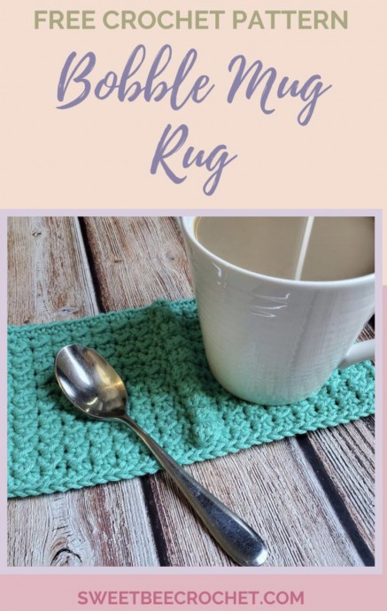 Free Crochet Pattern for a Charming Bobble Mug Rug - Perfect for Coffee and Tea Lovers Free Crochet Pattern for a Charming Bobble Mug Rug - Perfect for Coffee and Tea Lovers