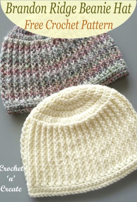 Crochet Brandon Ridge Beanie Hat