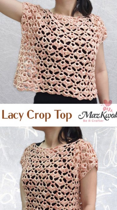 Crochet Lacy Crop Top