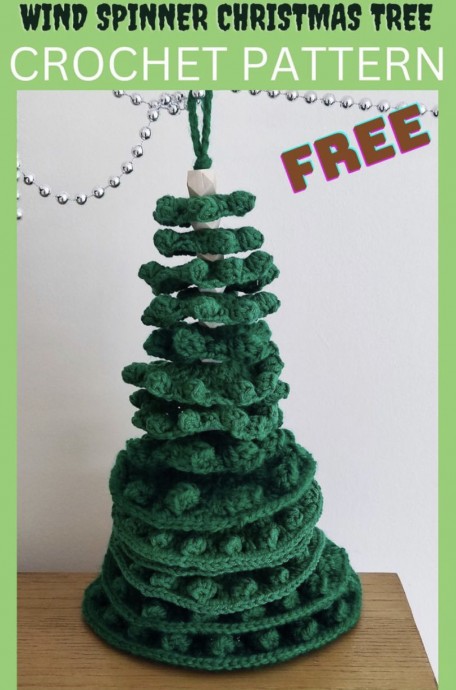 Wind Spinner Crochet Christmas Tree