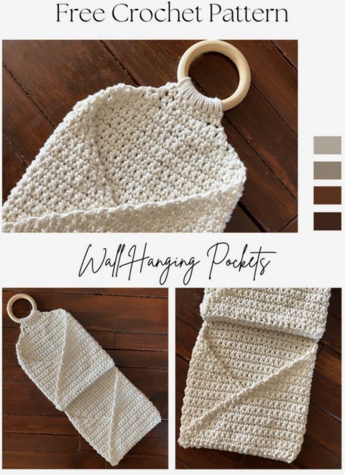 Crochet Wall Hanging Pockets