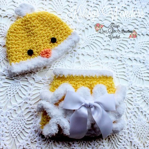 Crochet Chicken Baby Hat