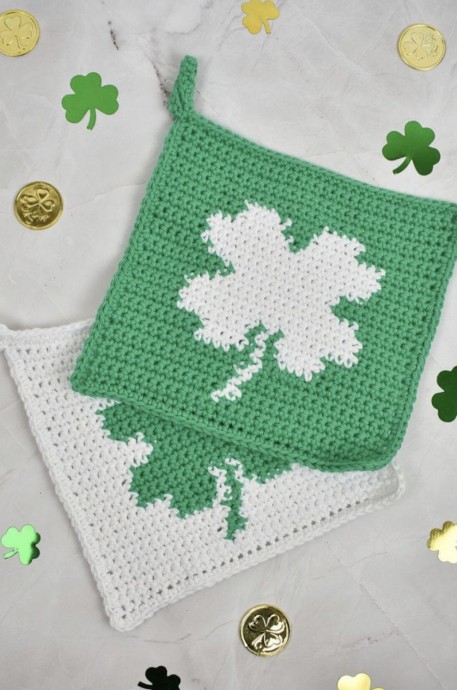 Create Your Own Shamrock Dishcloth: A Festive and Elegant Kitchen Project Create Your Own Shamrock Dishcloth: A Festive and Elegant Kitchen Project