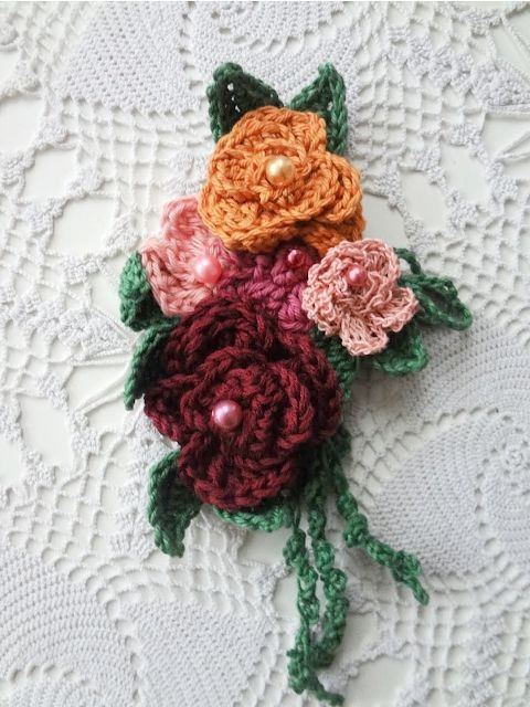 Create Your Own Unique Floral Accessory: Handmade Crochet Rose Brooch Guide