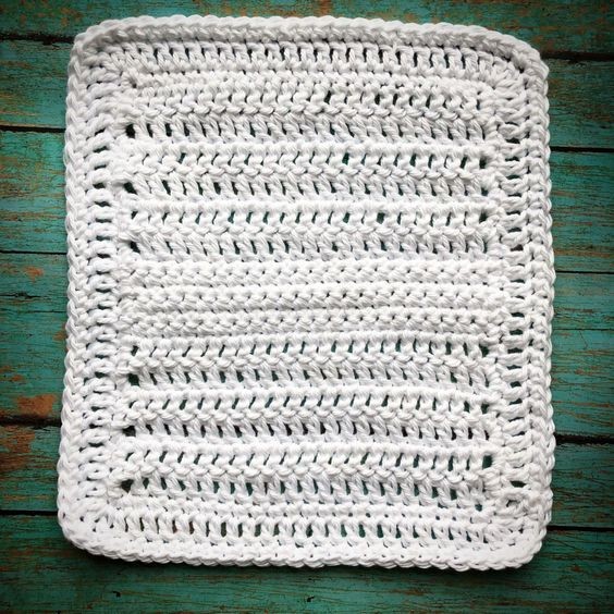Crocheted Cotton Dishcloth