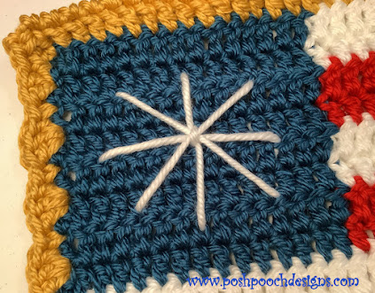 Create Your Own Crochet Patriotic American Flag Yard Sign for Festive Outdoor Decor