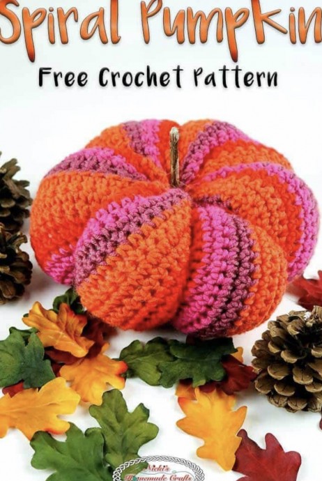 Spiral Pumpkin Crochet Pattern