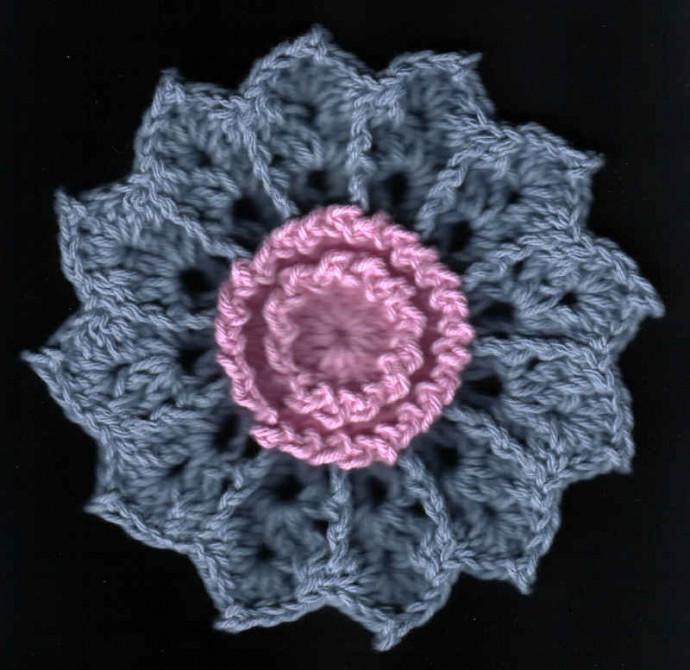 Crochet Bountiful Petals Dishcloth