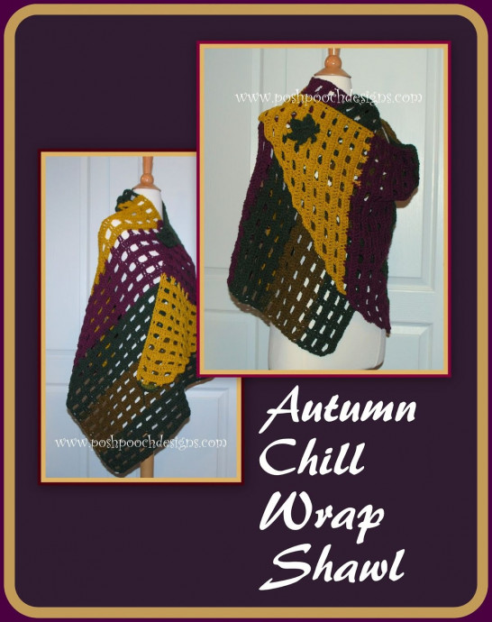 Crochet Autumn Chill Wrap Shawl