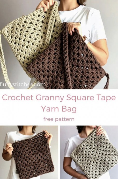 Create Your Unique Granny Square Tape Yarn Bag: A Guide to Sustainable Fashion with DIY Crocheting Create Your Unique Granny Square Tape Yarn Bag: A Guide to Sustainable Fashion with DIY Crocheting