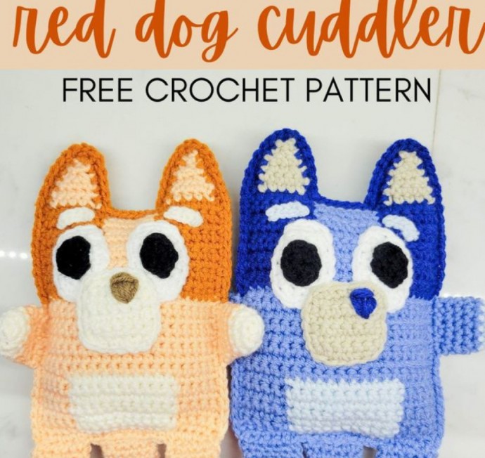 Crochet Red Dog Cuddler