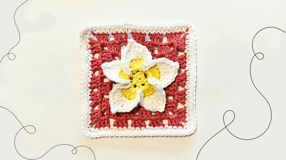 Create Beautiful Crochet Frangipani Flower Granny Squares: A Step-by-Step Guide