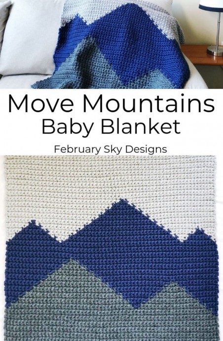 Crochet Move Mountains Baby Blanket (Free Pattern)