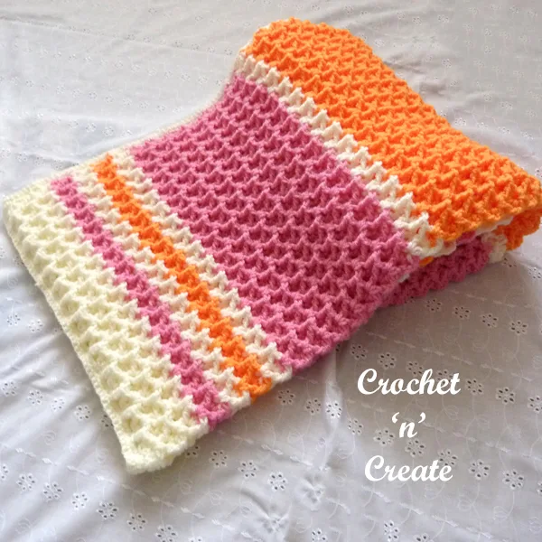 Create a Beautiful Crochet Raised V-Stitch Baby Blanket: Step-by-Step Guide and Materials