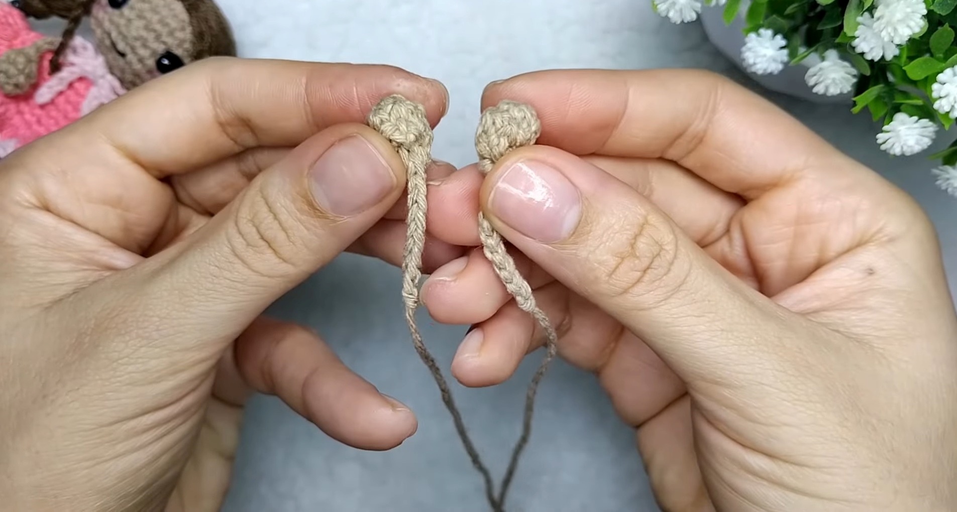 Create a Charming Mini Doll Keychain: Step-by-Step Crochet Guide